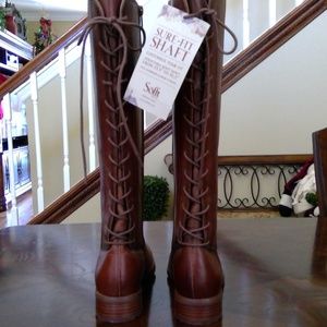 SOFFT LEATHER BOOTS WOMENS 8.5 NWT